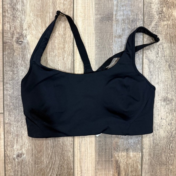 Lululemon Other - Lululemon Black High Impact Sports Bra 34D Adjustable Racerback Hook Eye Closure